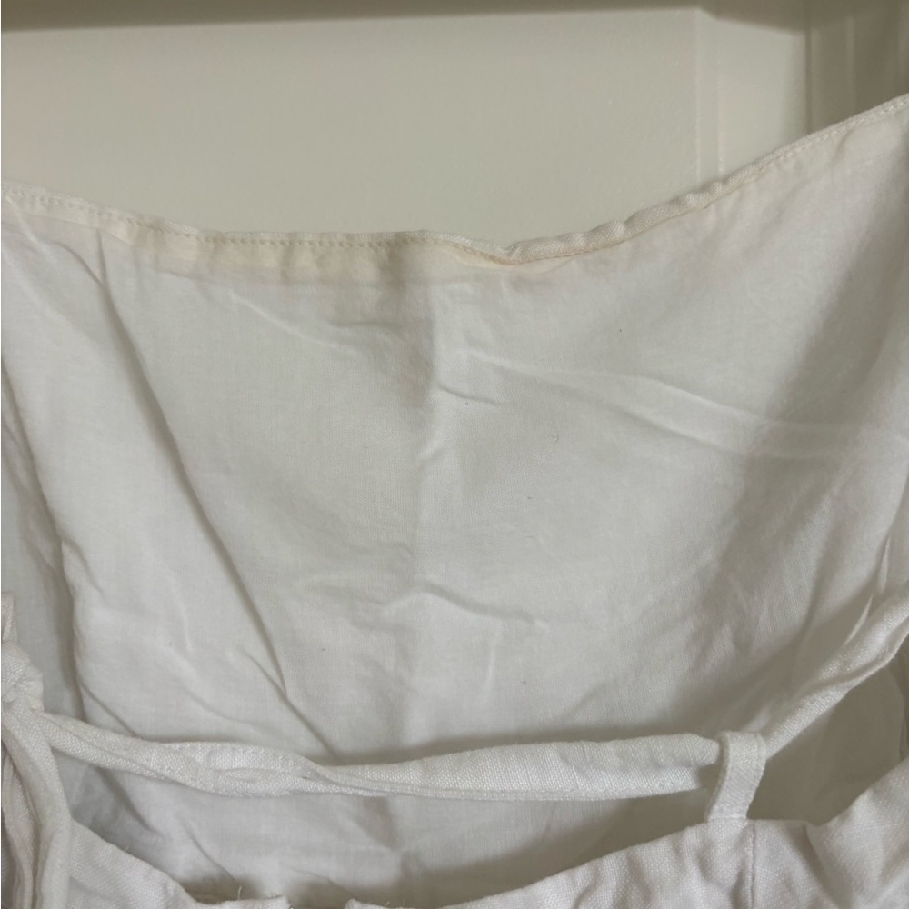Madewell White Midi Dress with Embroidered Hem - Picture 5 of 7